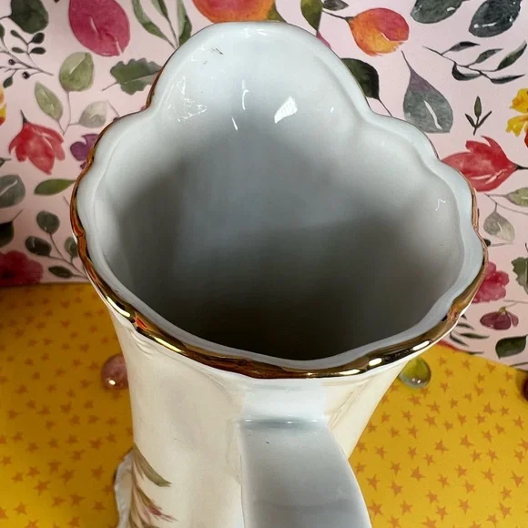 Gerold Porzellan (Porcelain) 8 inch pitcher. Made in Bavaria West Germany - Picture 8 of 9